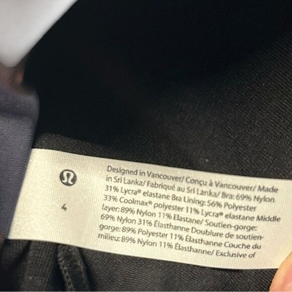 Lululemon Size 4 Energy Sports Bra Heritage 365 Camo Smoky Red Night Strappy Gym - Picture 6 of 9